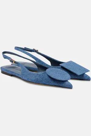 Jacquemus Ballerines Duelo Plates en denim