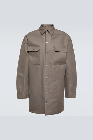 Rick Owens Surchemise en jean enduit