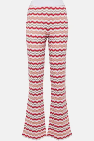 Missoni Pantalon évasé Zig Zag à taille haute