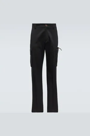 VERSACE Pantalon cargo en gabardine de coton