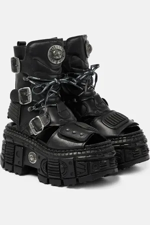 Vetements Bottes à plateforme en cuir