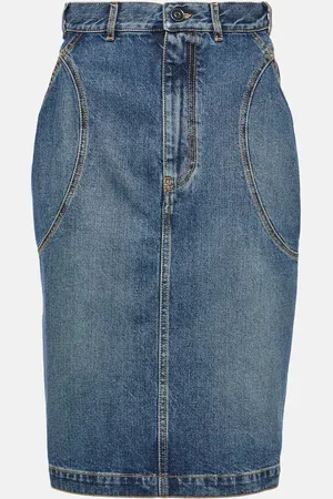 Alaïa Alaïa Jupe crayon en jean