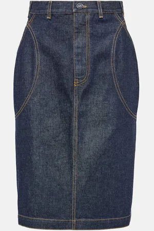 Alaïa Alaïa Jupe crayon en jean