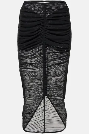 MUGLER Jupe midi en résille
