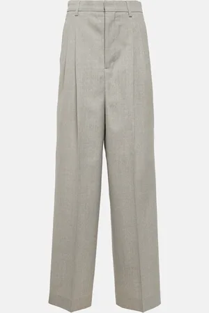 Ami Pantalon ample à taille haute en laine