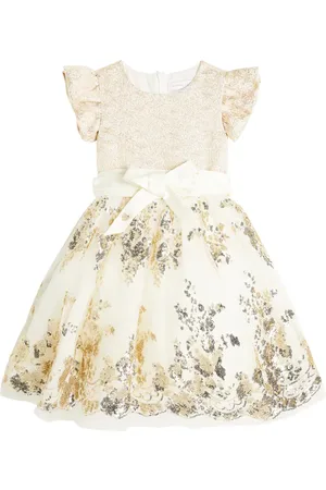 MONNALISA Robe brodée à sequins