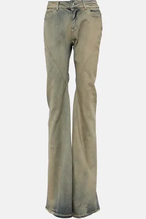 Rick Owens Jean évasé DRKSHDW à taille mi-haute