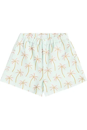 The New Society Bermuda Palm Springs en coton et lin