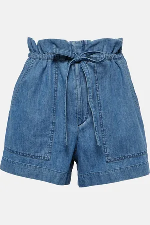 Marant Etoile Short en jean Ipolyte à taille haute