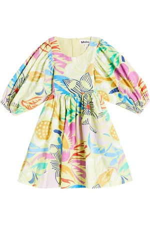 Molo Robe Caio en coton à fleurs