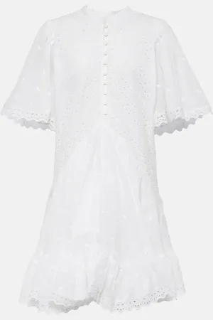Marant Etoile Robe Slayae brodée en coton