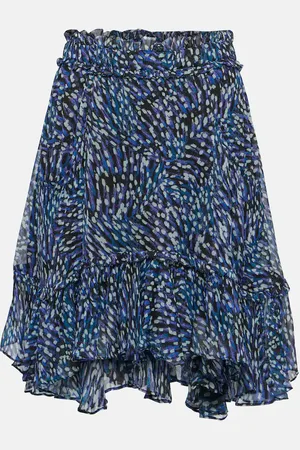 Marant Etoile Mini-jupe Viera asymétrique imprimée