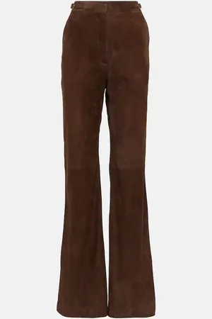GABRIELA HEARST Pantalon évasé Vesta en daim