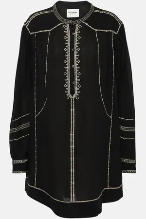 Marant Etoile Robe Pradel brodée en coton