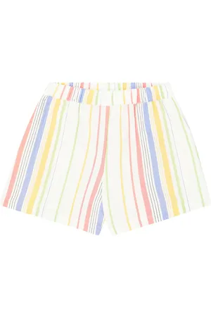 The New Society Short Torrance rayé en coton