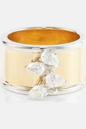 Rainbow K Bague Erin en or 18 ct et diamants