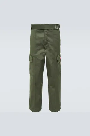 Kenzo Pantalon cargo à taille mi-haute en coton