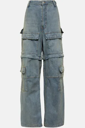 Balenciaga Jean cargo à taille mi-haute