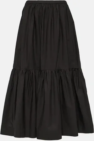 Ganni Jupe midi en coton