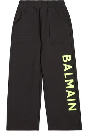Balmain Pantalon de survêtement en coton à logo