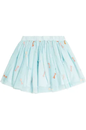 Stella McCartney Jupe brodée en tulle