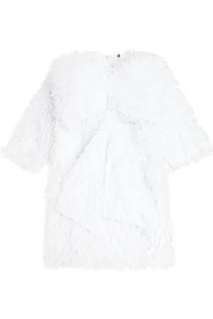 CAROLINE BOSMANS Robe à plumes synthétiques