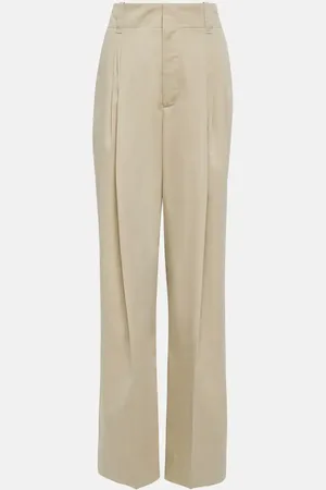 Bottega Veneta Pantalon ample en coton et soie