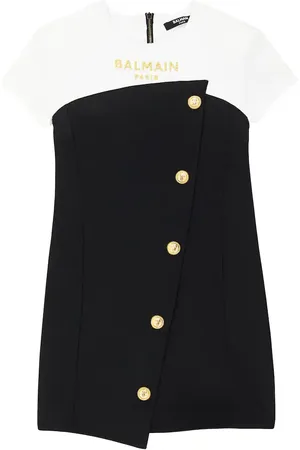 Balmain Robe brodée à logo