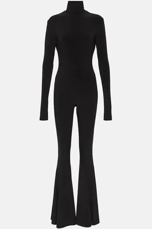 Norma Kamali Combi-pantalon évasée à col roulé