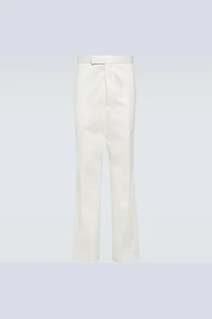 Thom Browne Pantalon chino à taille haute en coton