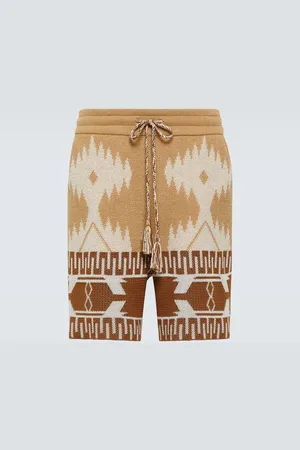 Alanui Short Icon Piquet en jacquard de coton