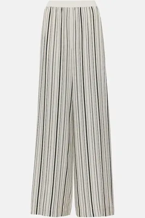 Joseph Pantalon ample Hulin rayé en soie
