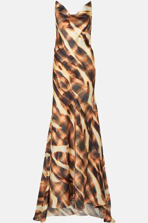 Y / PROJECT Robe longue imprimée
