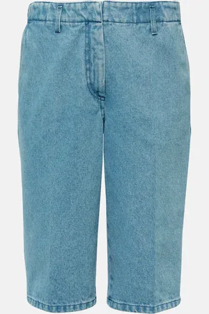 DRIES VAN NOTEN Bermuda à taille mi-haute en jean