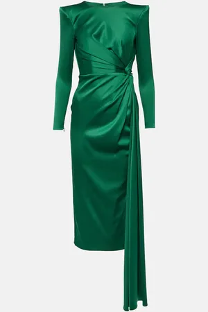ALEX PERRY Robe midi en crêpe de satin