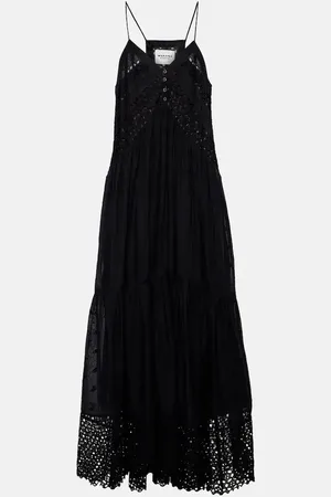 Marant Etoile Robe longue Sabba brodée en coton