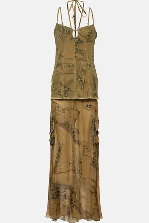 BLUMARINE Robe longue imprimée
