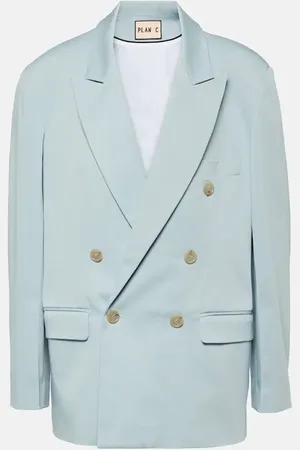 Plan C Blazer oversize en coton mélangé