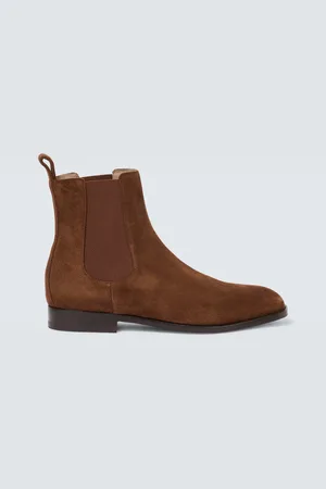 Manolo Blahnik Bottines Chelsea Delsa en daim