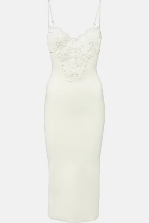 GALVAN Robe midi Sculpted Spiral