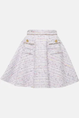 Nina Ricci Mini-jupe en tweed de coton mélangé