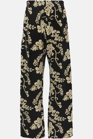 Marine Serre Pantalon de survêtement en coton