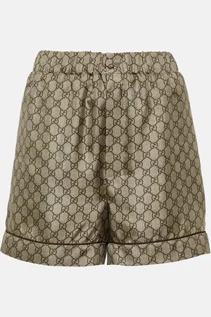 Gucci Short GG imprimé en soie