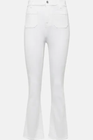 7 for all Mankind Jean flare raccourci à taille haute
