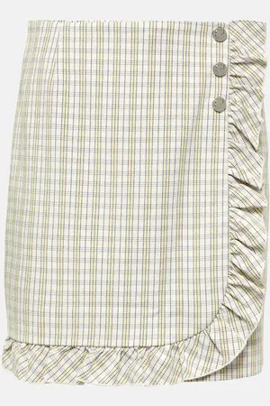 Tory Burch Jupe-short en coton rayé