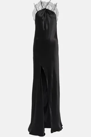 Givenchy Robe longue en satin de soie