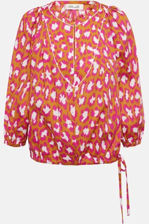 Diane von Furstenberg Top Juliette imprimé en coton mélangé