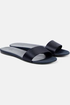 The Row Mules Combo en satin