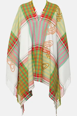 Vivienne Westwood Poncho Combat en laine et coton