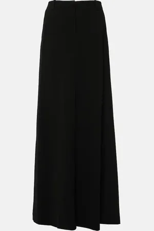 DRIES VAN NOTEN Jupe longue en laine mélangée